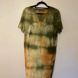 Zara Tie Dye Small T-shirt dress